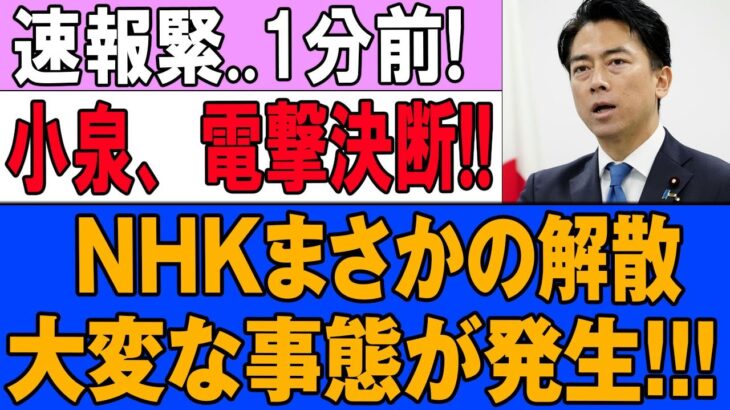 【放送事故】NHK記者がやらかした！小泉防衛相の極秘データで野党崩壊の瞬間