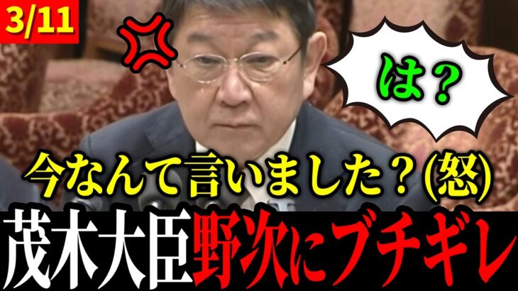 【3/11 茂木無双】失礼な野次を飛ばす議員を返り討ち【茂木敏光 / 高市早苗】