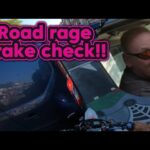 Road rage brake check motorcycle crash!!