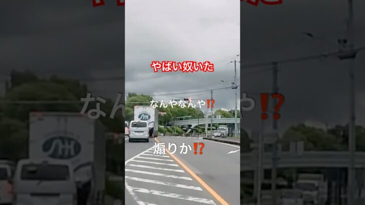 信号待ちでやばい奴いた！#トラック#ドラレコ#煽り運転#ハイエース